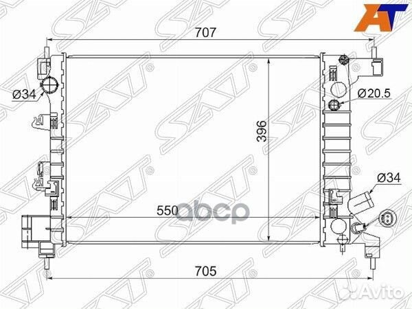 Радиатор Chevrolet Aveo 11-15 / Ravon R4 16-20