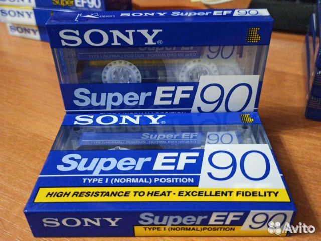 Аудио кассеты sony новые запечатанные