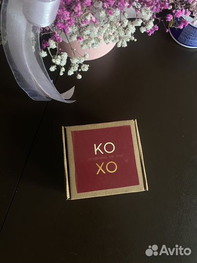 Чокер цветок на шею и серьги набор бренд