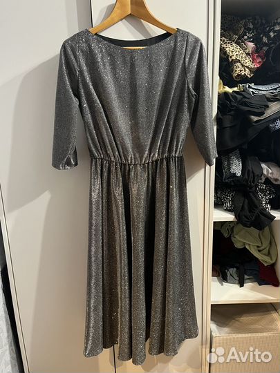 Платье вечернее блестящее размер m-l