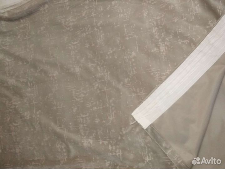 Шторы 4 штук новые Бархат серый узор