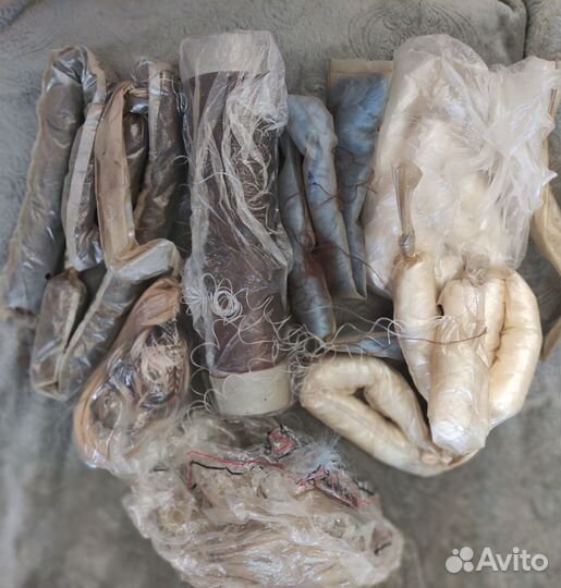 Заготовки для кукол. Волосы, детали