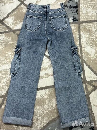 Джинсы женские широкие