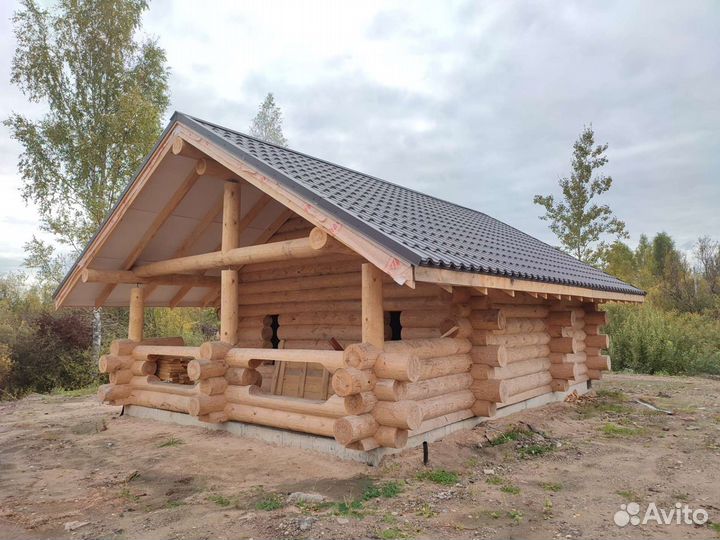 Срубы из бревна.Кровля.Отделка