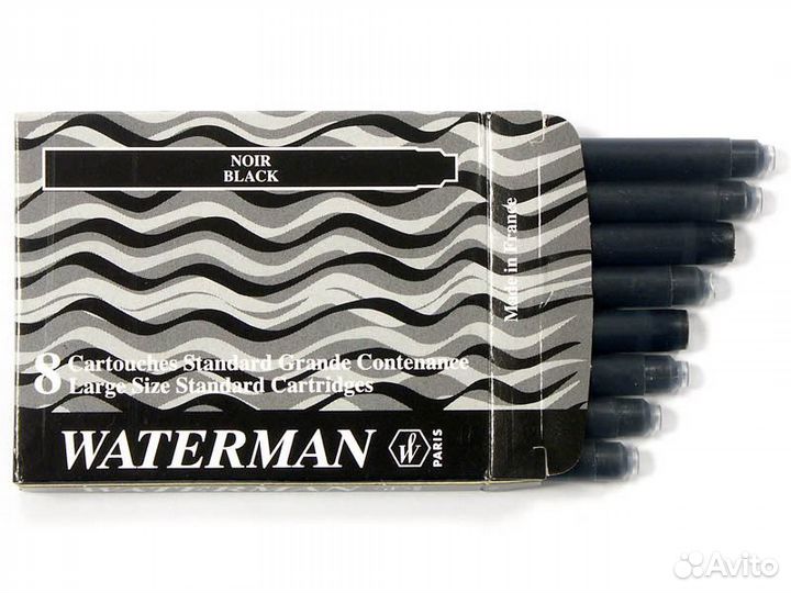 Kapтридж для перьевых ручек waterman Standard, 8 с