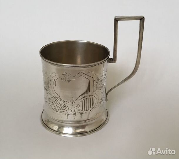 Подстаканник серебро 84 золотниковой пробы, 102 гр