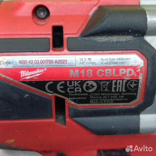 Набор гайковерт + шуруповерт milwaukee M18 cblid