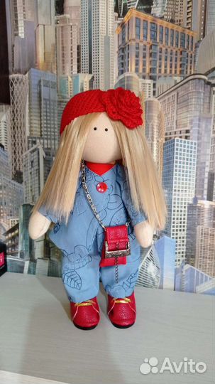Кукла текстильная интерьерная