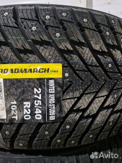 Roadmarch Winter XPro Studs 69 275/40 R20 и 315/35 R20 106T