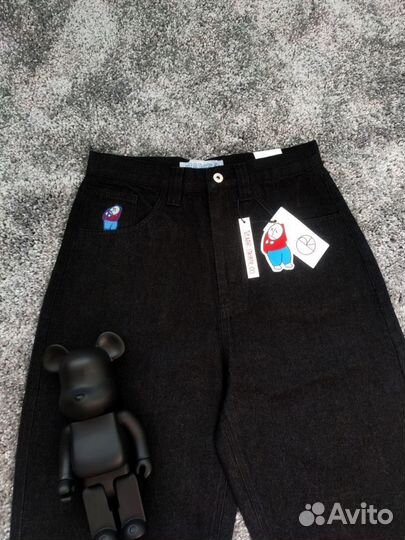 Джинсы polar big boy черные голубые