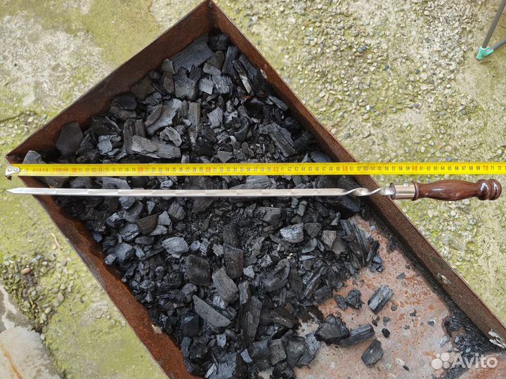 Шампура с дер. ручкой в колчане