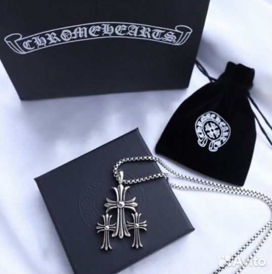 Подвеска с крестом Chrome Hearts