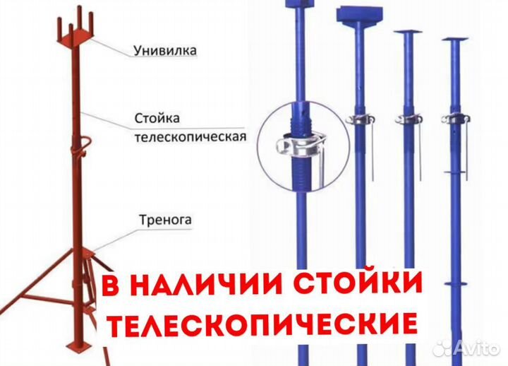 Стойка телескопическая для опалубки