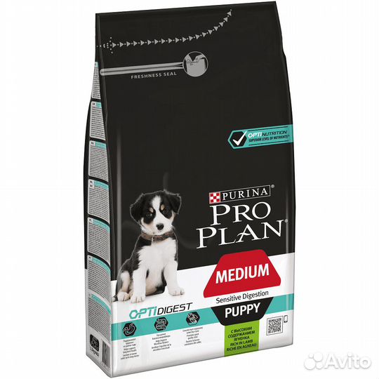 Корм Purina Pro Plan для щенков средних пород для