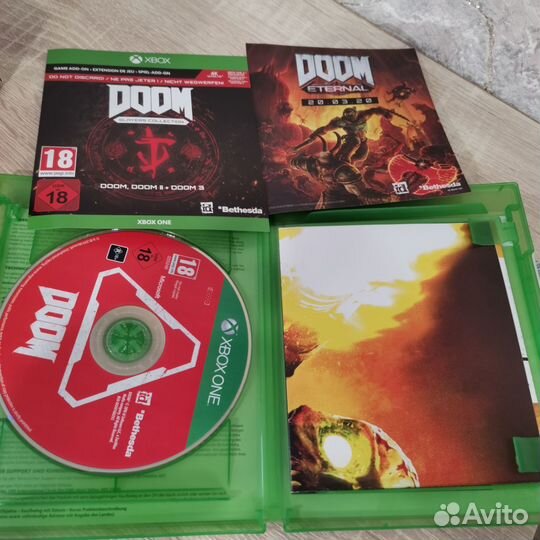 Диск doom Slayers collection 2016 xbox