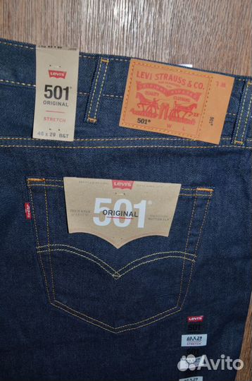 Джинсы Levis 501 W48 L29 (64 размер)