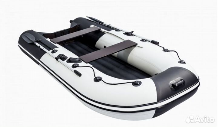 Надувная лодка Ривьера Компакт 3200 нднд сер./чёр