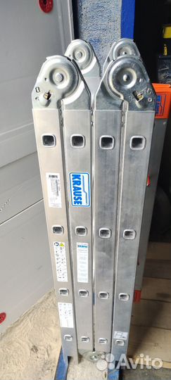 Шарнирная стремянка-трансформер Krause