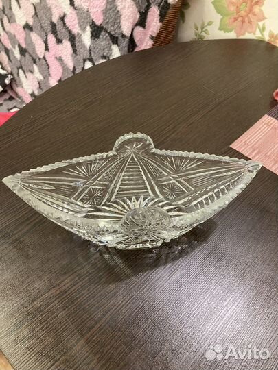 Хрустальная ваза салатник