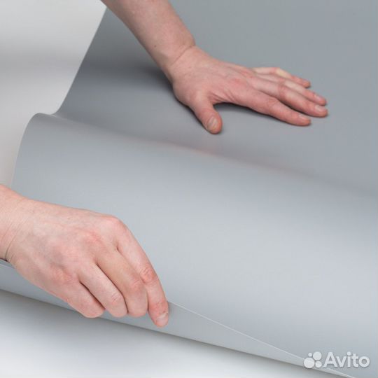 Фон пластиковый для фотосъемки 100х200 см, серый