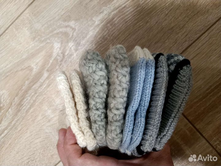 Вязаные носки для новорожденных