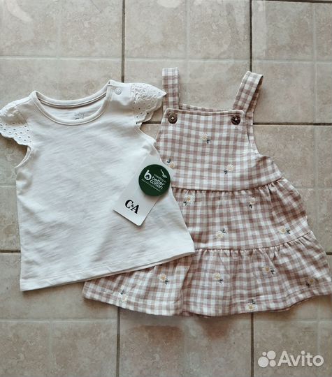 Сарафан с футболкой c&a 98