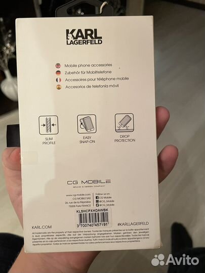 Чехол karl lagerfeld на айфон x/xs