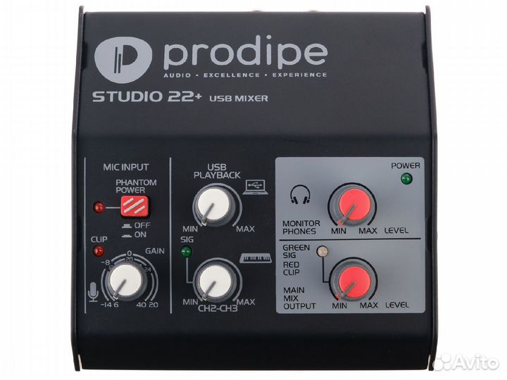 Аудиоинтерфейс Prodipe studio22+
