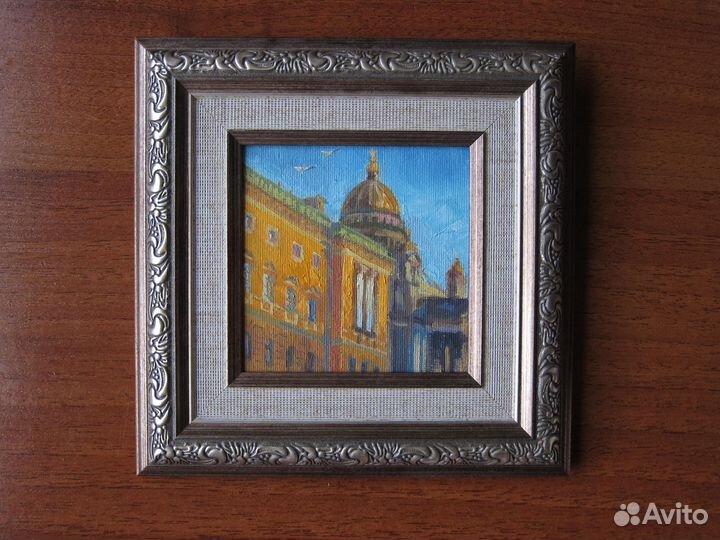 Картина маслом на холсте Питер