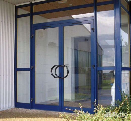 Входная группа из профиля сиал теплый алюминий