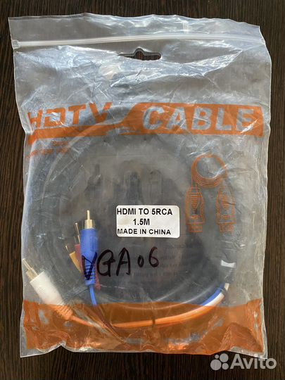 Кабель-Переходник hdmi to 5 RCA hdtv