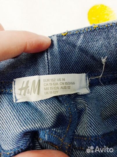 Джинсы для девочки hm 152 158
