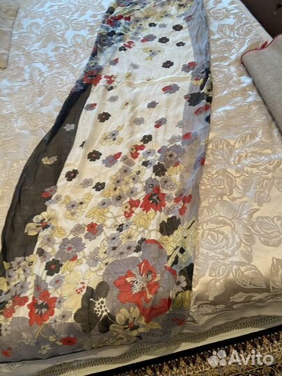 Шелковый шарф платок палантин kenzo