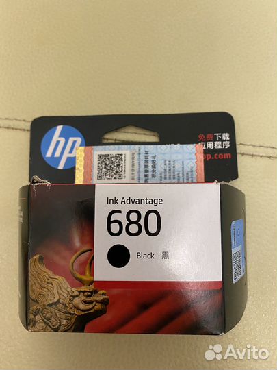 Картридж hp черный 680