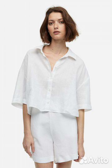 H&M свободные шорты бермуды, L