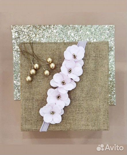 Повязки на голову и резинки для девочки