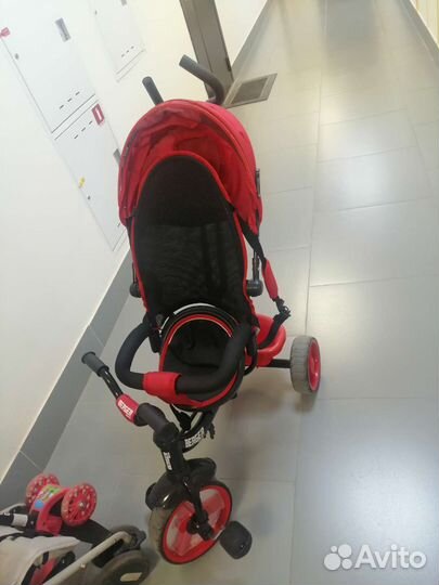 Детский велосипед коляска с ручкой