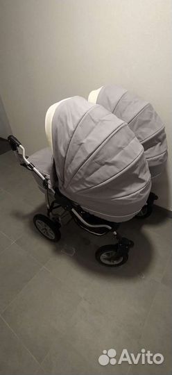 Коляска для двойни 3 в 1 Микадо