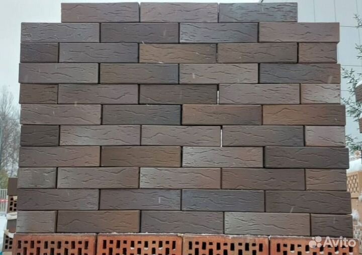 Кирпич клинкер размером 1нф