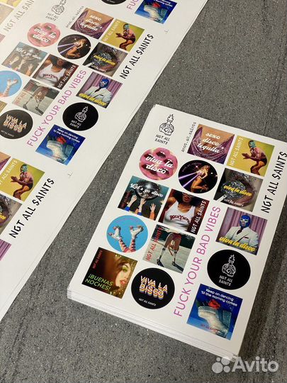 Печать стикеров,наклеек,этикеток,стикерпак