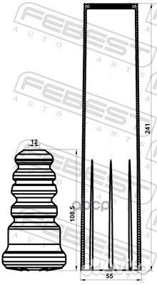 Комплект пылезащитный задний volvo S40 2004-201