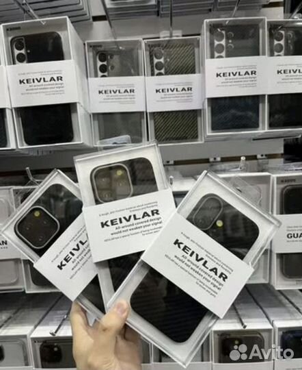 Чехол Kevlar на iPhone 16 / 16 Pro / 16 Pro Max