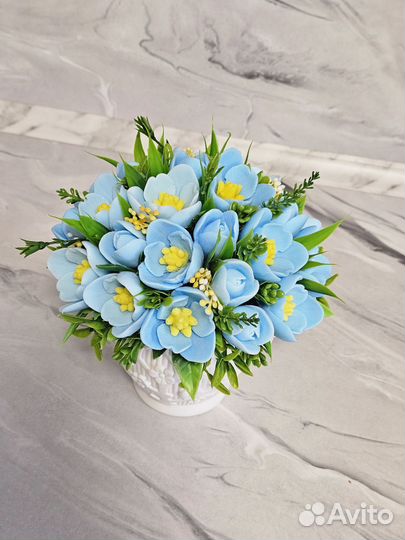 Букет цветов из мыла