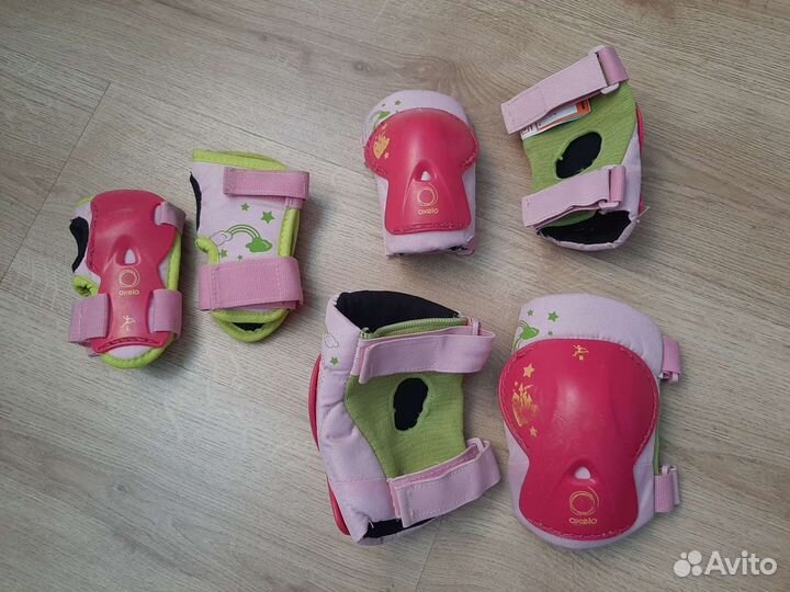 Детские ролики и защита 32-34 р-ры