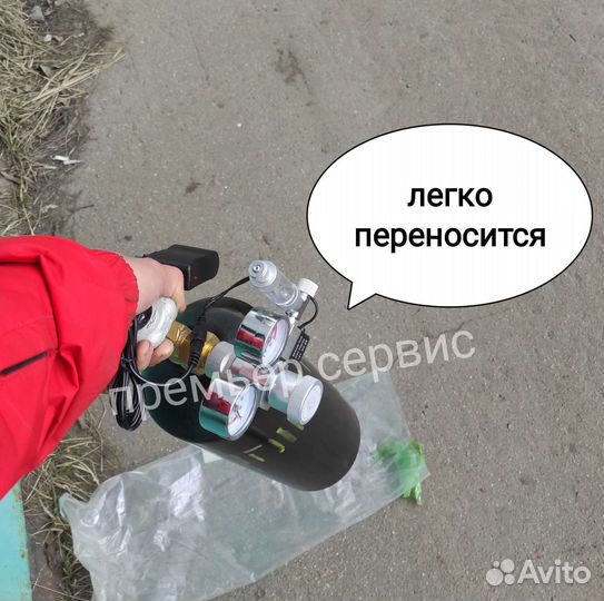 Система co2 для аквариума 5л с газом