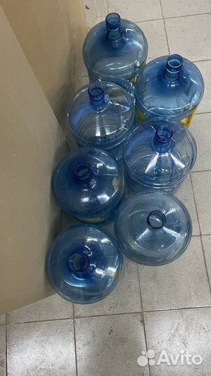 Бутылка для воды 19 литров с пробкой и с ручкой