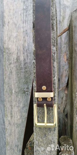 Кожаный ремень ручной работы