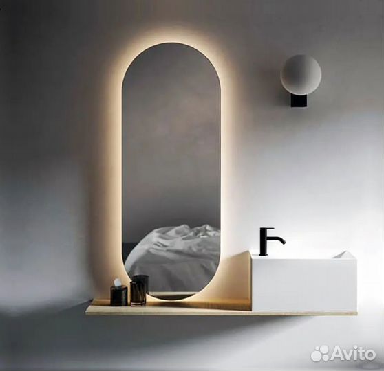 Зеркало с подсветкой капсула Donna