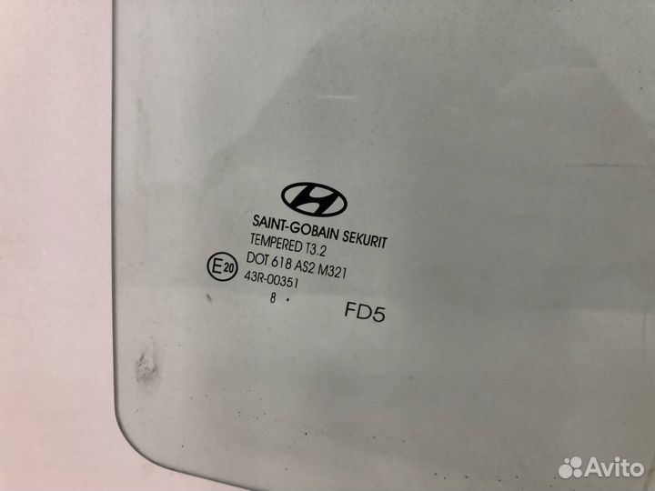 Стекло двери задней правой Hyundai i30 FD 2007-201