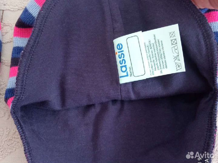 Новая шапка-шлем Lassie 48 шерсть